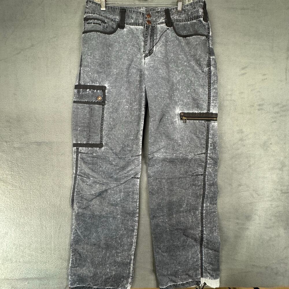 Helly Hansen‎ Cargo Pants Mens 32x32 Gray Acid Wash Polymide Water Resistant